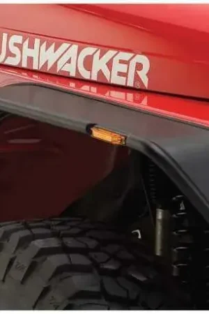 Worldwide Shipping Bushwacker Flat Style Fender Flares 2pc (Wrangler TJ 97-06)