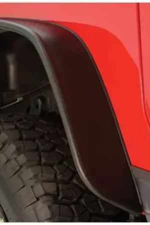 Direct From Factory Bushwacker Flat Style Fender Flares 2pc (Wrangler TJ 97-06)