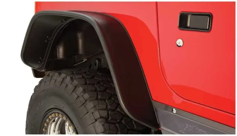 Direct From Factory Bushwacker Flat Style Fender Flares 2pc (Wrangler TJ 97-06)