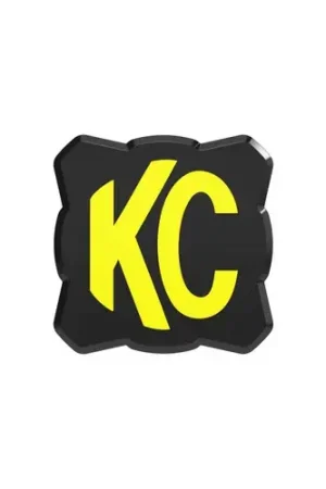 Weekend Sale KC HiLiTES FLEX ERA 1 Single Light Cover ONLY (Black/Yellow KC Logo)