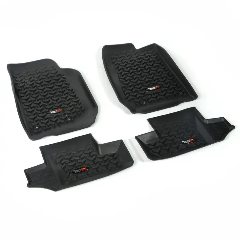 Rugged Ridge Floor Liner Front/Rear Black 2007-2018 Jeep Wrangler JK 2 Dr Best Price