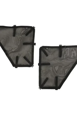 Last Chance Rugged Ridge Fortis Tube Door Covers Rear Pair Black 18-20 Jeep Wrangler JLU