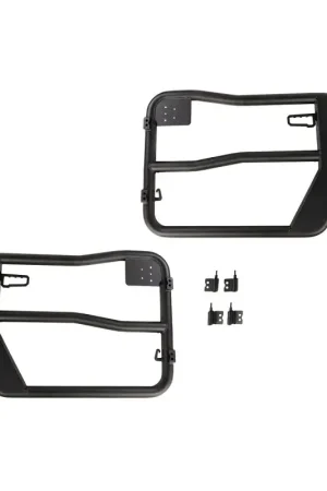 Fast Shipping Rugged Ridge Fortis Tube Doors Front 07-18 Jeep Wrangler JK