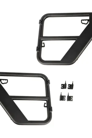 Wholesale Rugged Ridge Fortis Tube Doors Rear 07-18 Jeep Wrangler JK 4-Dr