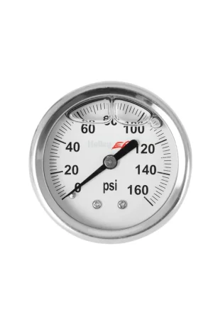 Holley EFI Fuel Pressure Gauge Liquid-filled - 0-160 PSI No Minimum Order