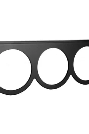 Same Day Shipping Autometer Gauge Mounting Panel Triple 2-5/8" Black Aluminum