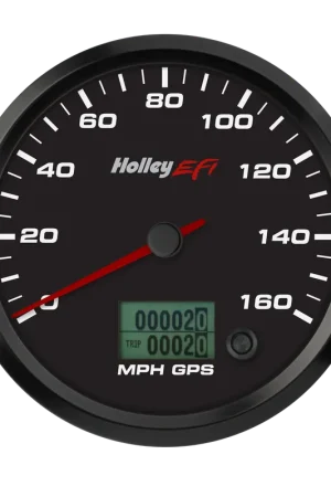 Free Delivery Holley EFI GPS Speedometer 4-1/2" GPS Speedometer w/ Odometer, 0-160 MPH, Black Face