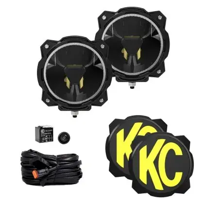 Luxury KC HiLiTES Gravity Titan LED 6in. - Pair Pack (SAE Driving Beam)