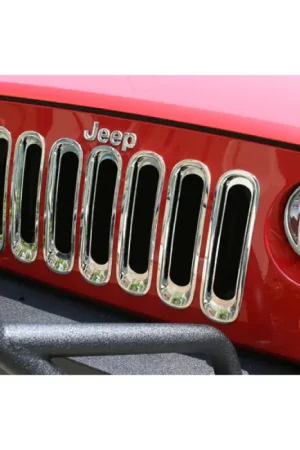 High Quality Rugged Ridge Grille Inserts Chrome 07-18 Jeep Wrangler