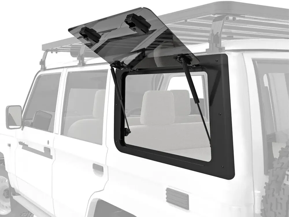 Front Runner Gullwing Window/Left Hand Side Aluminium (Land Cruiser 76 Series 07+) Certified