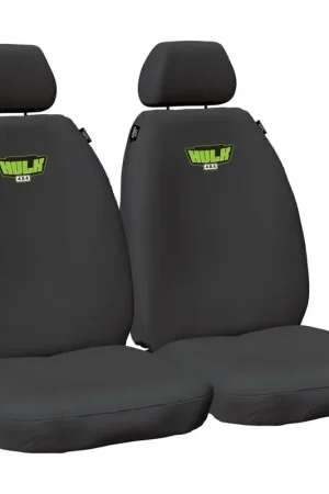 Hulk 4x4 HD Canvas Seat Covers Black Fronts (Triton MQ 15>+) Save Now