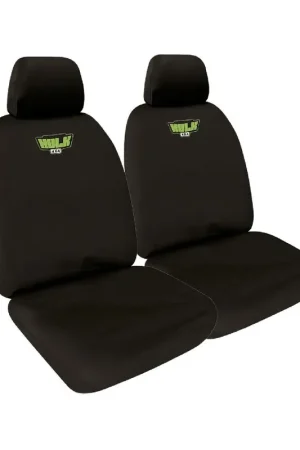 Viral Hulk 4x4 HD Canvas Seat Covers Black Rears (Navara 20+)