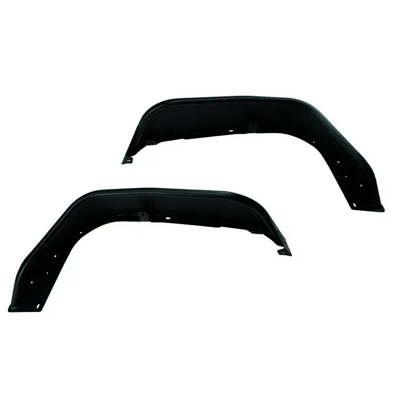 Hassle-Free Returns Rugged Ridge HD Steel Tube Fenders Front Pair Black 18-19 JL