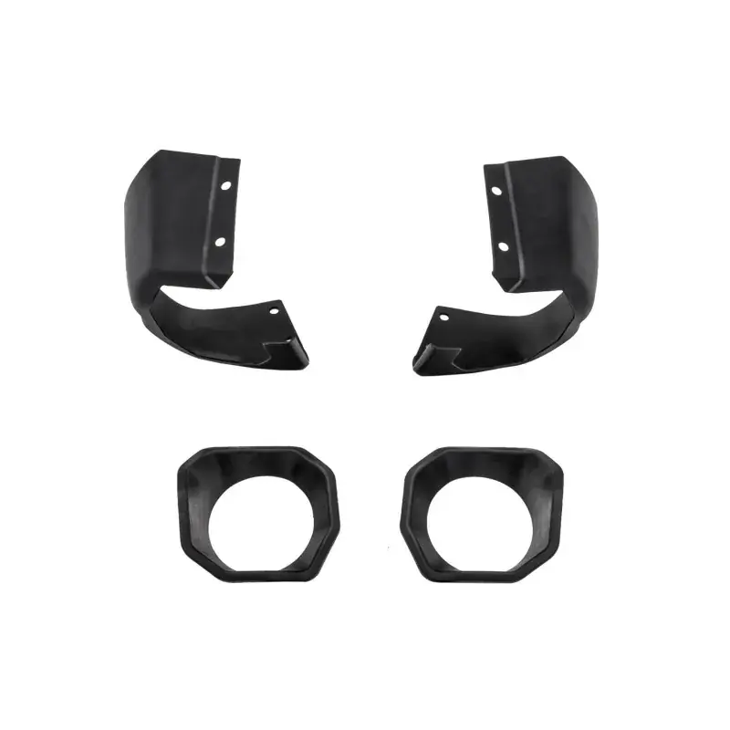 Rugged Ridge Jeep 19-22 Wrangler JL/20-22 Gladiator Venator Front Bumper Stubby Ends - Black Authentic