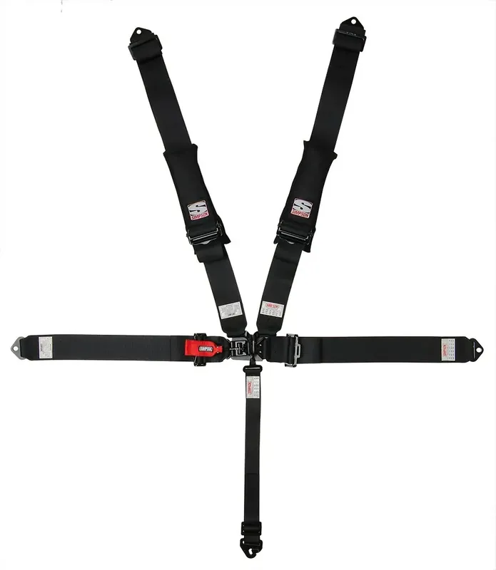 Simpson Racing LATCH & LINK OFF-ROAD RECREATIONAL HARNESSES - Latch & Link Off-Road 3" Bolt in Padded 5-Point Harness Save Now