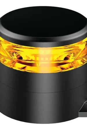 Ignite LED Amber Beacon 10-80V 10X Strobe & 2X Rotating Patterns Low Profile Class I 2 Bolt Metal Mount Special Offer