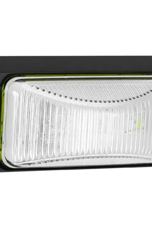 Hulk 4x4 LED Front End Outline Marker Lamp White 12/24V Black Base Special Offer