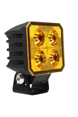 Ignite LED Square Flood Beam Amber Work Lamp 60 Deg 4 Leds 2,660 Lumens Weekend Sale