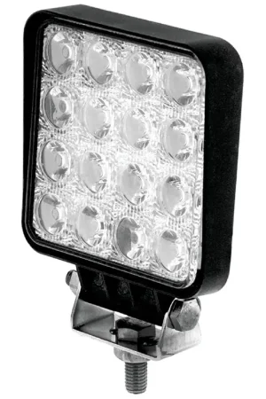 Hulk 4x4 LED Square Worklamp Flood Beam 10-30V 48Watt 16 LEDs Blck Abs Buy Direct