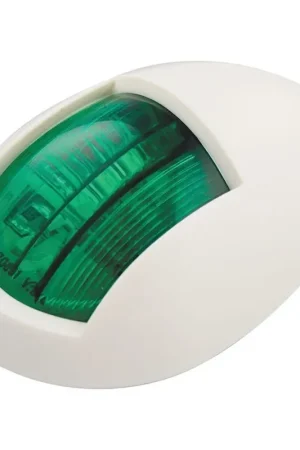 Brand New Ignite LED Starboard Nav Lamp 12/24V Green With White Housing