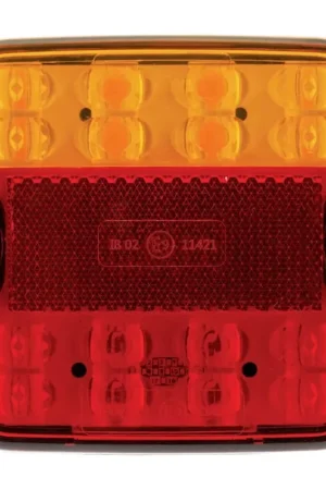 Bargain Hulk 4x4 LED Stop/Tail/Indicator Lamp 9-33V w/ Reflex Reflector 0.5M