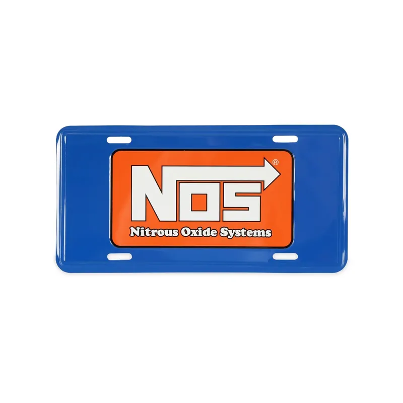 NOS License Plate - Standard 12" x 6" size with high gloss graphics on embossed aluminum Free Shipping