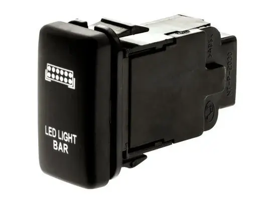 Hulk 4x4 Light Bar Push Button Switch - Amber (Hilux/Landcruiser 100 Series 98-13) Crafted