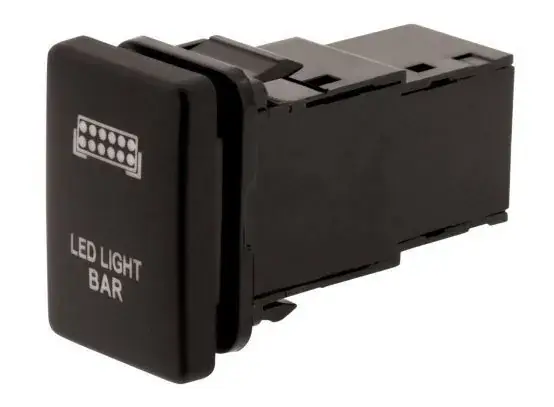 Professional Grade Hulk 4x4 Light Bar Push Button Switch - Green (Prado/Landcruiser 200 Series 2008+)