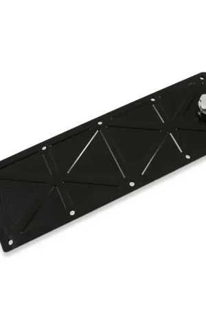 Holley LS Valley Cover with Oil Fill - Black Billet For GM LS2/LS3/LS7/LSX Applications, Trussed Design Discount