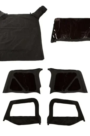 Top Rated Rugged Ridge Montana S-Top Black Diam w/SkinsTinted 97-06 TJ