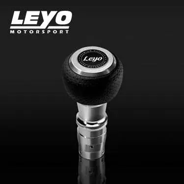 New Arrival Leyo Motorsport Nappa Manual Shift Knob Silver (A3 8P/Golf)