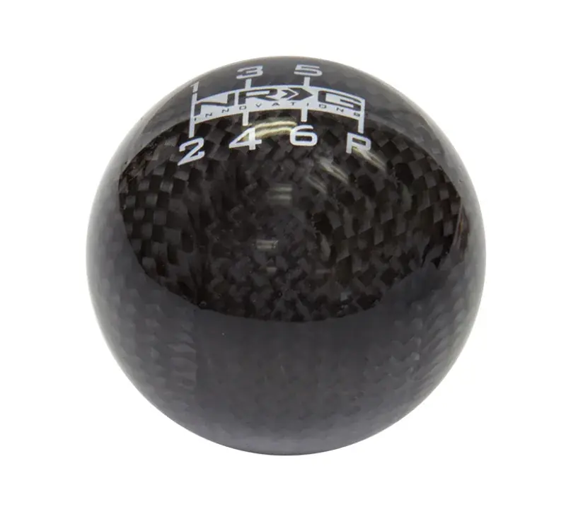 NRG NRG Ball Style Shift Knob - Heavy Weight 480G / 1.1Lbs. - Black Carbon Fiber (6 Speed) Time-Limited
