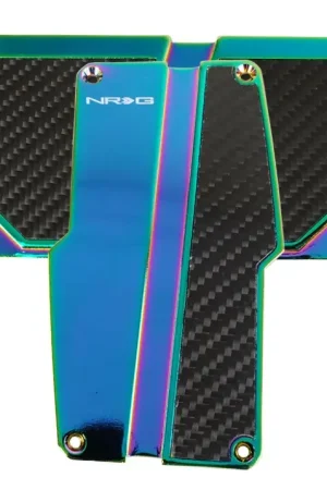 Last Chance NRG NRG Brushed Aluminum Sport Pedal A/T - Silver w/Black Carbon