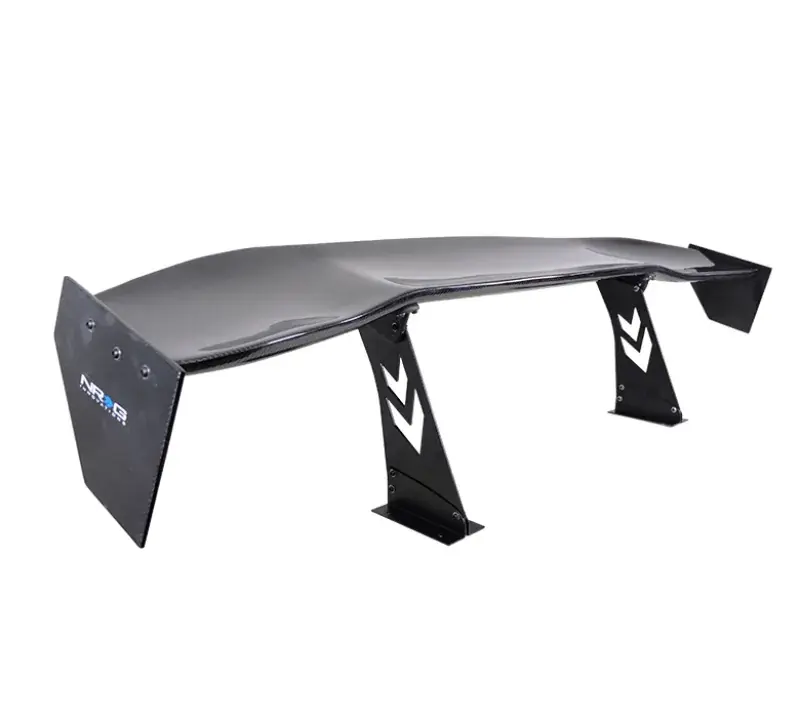 NRG NRG Carbon Fiber Spoiler - Universal (69in.) w/NRG Logo / Stand Cut Out / Large Side Plate No Minimum Order
