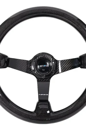 NRG NRG Carbon Fiber Steeering Wheel (350mm) Deep Dish - Full Carbon Buy Direct