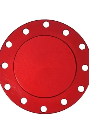 NRG NRG Horn Delete Plate Flush 70x6in / 74x6 PCD pattern - Red Exclusive