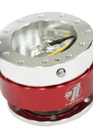 NRG NRG Quick Release - Silver Body/ Red Chrome Ring Hassle-Free Returns