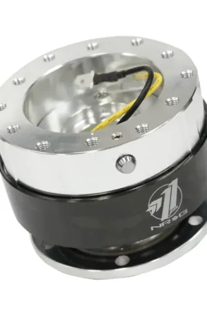 Hot Deal NRG NRG Quick Release Gen 1.5 - Silver Body / Black Chrome Ring