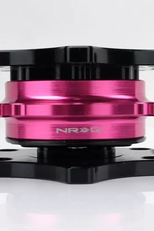 Exclusive NRG NRG Quick Release Gen 2.0 - Black Shinny Body / Pink Shinny Ring SFI Spec 42.1