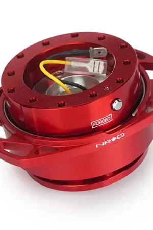 Fresh Stock NRG NRG Quick Release Kit Gen 257 - Red Body / Red Cutout Ring