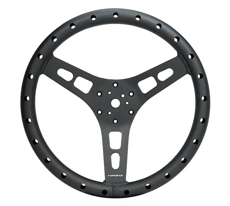 NRG NRG Reinforced Steering Wheel 380mm Sport Full Aluminum Light Weight Welded Steering Wheel Professional Grade