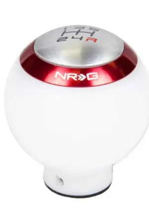 NRG NRG Shift Knob - White (Includes 4 Interchangeable Rings) Exclusive Offer