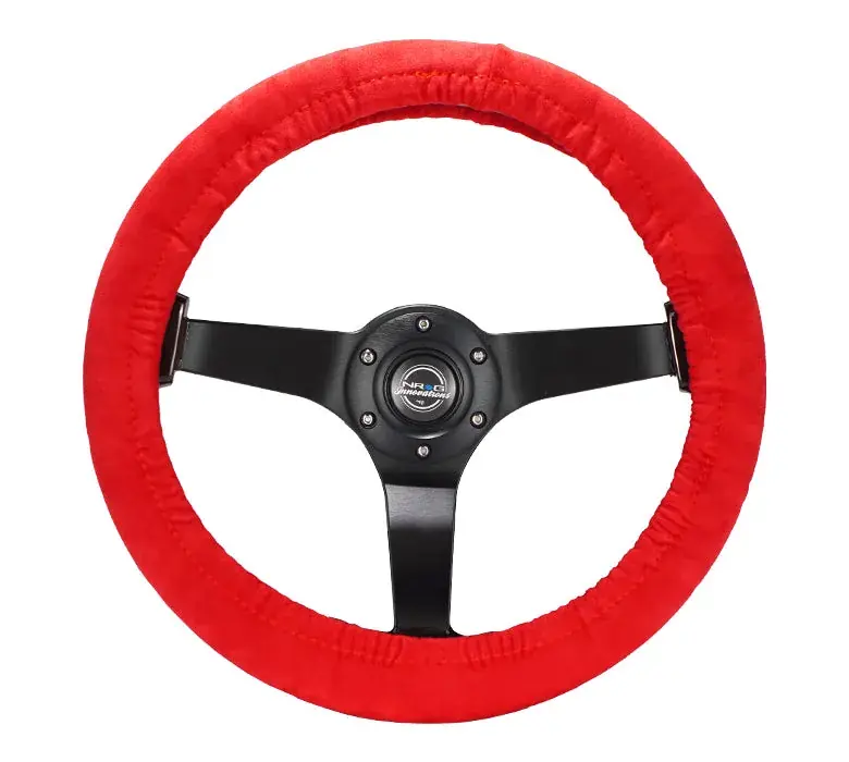 NRG NRG Steering Wheel Cover - Red Stretch Micro Fiber w/ NRG Tag Trending