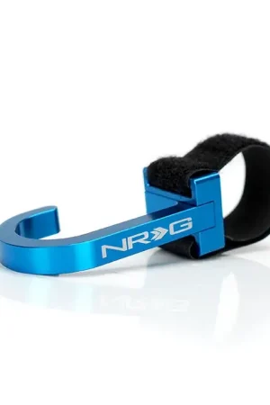 Money Back Guarantee NRG NRG Steering Wheel Hook CNC Aluminum w/ Laser Logo - Blue