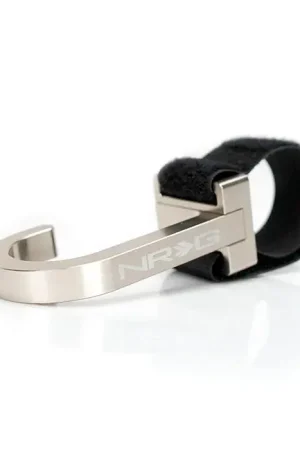 NRG NRG Steering Wheel Hook CNC Aluminum w/ Laser Logo - Titanium Save Now
