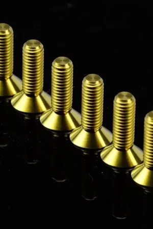 Next Day Delivery NRG NRG Titanium Gold Steering Wheel Screw Kit Upgrade- Conical 12mm