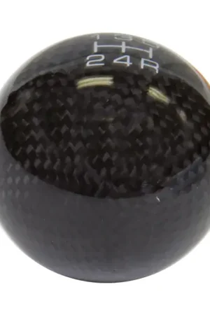 Modern NRG NRG Universal Ball Style Shift Knob (No Logo) - Black Carbon Fiber (5 Speed Pattern)