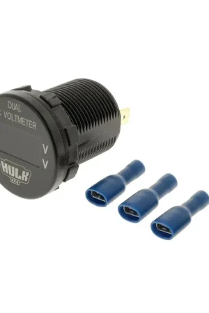Hulk 4x4 OLED Dual Voltmeter 5-60V DC 29mm Dia Amber OLED Order Now
