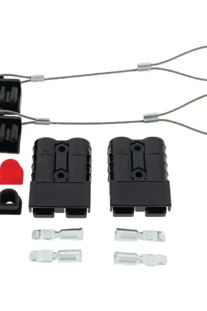 Hulk 4x4 Pkt 2 Blck 50Amp Connector Kit W/2X Plastic Covers 4X Cable Limited Edition