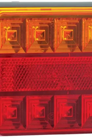 Hulk 4x4 Pkt 2 LED Stop/Tail/Indic Lamp 12V with Reflex Reflector Fan Favorite